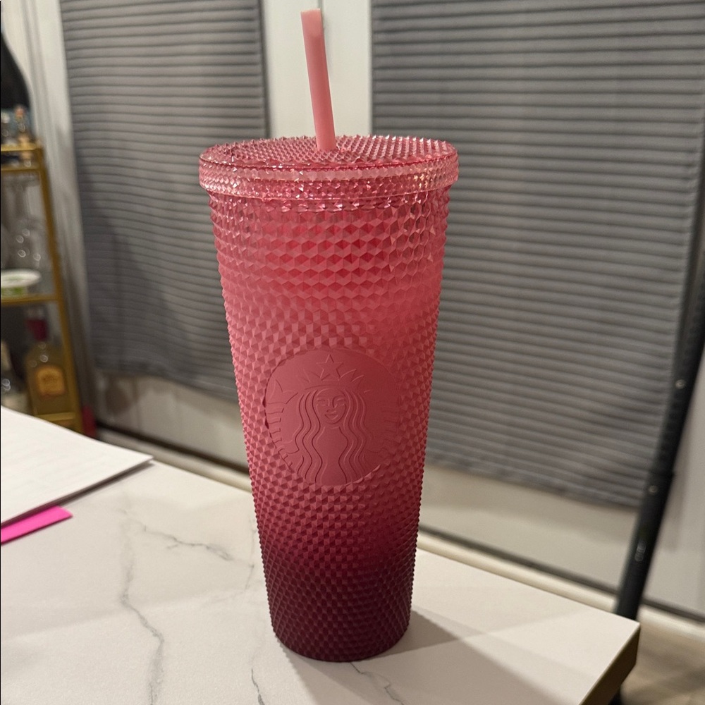 Starbucks Textured Pink Gradient Tumbler